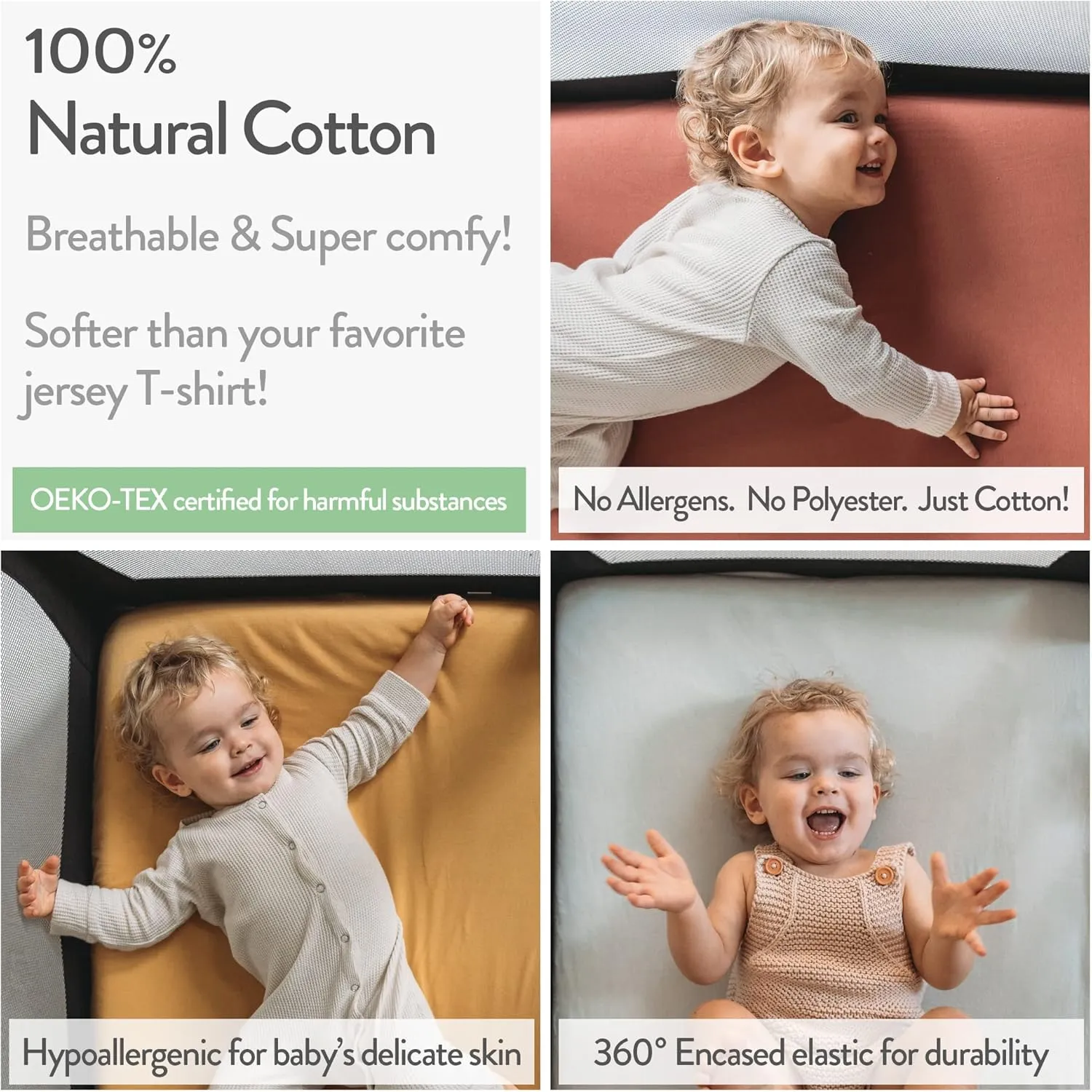 Bassinet Fitted Sheets for Chicco LullaGo Anywhere, Baby Bjorn Cradle and 14 x 29 Mattress Pad – Snuggly Soft 100% Jersey Cotton – Light   Dark Sage Green – 2 Pack
