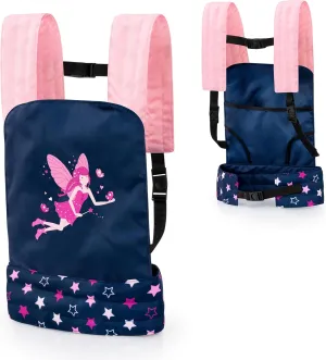Bayer Design 62216AA Doll Carrier for Kids EasyCarry, Front and Back Portable, Blue, Pink, Fairy