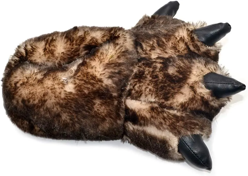 Bear House Slippers - Adult Monster Couple Paw Slippers