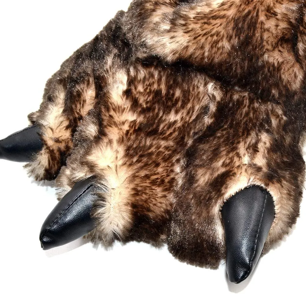 Bear House Slippers - Adult Monster Couple Paw Slippers