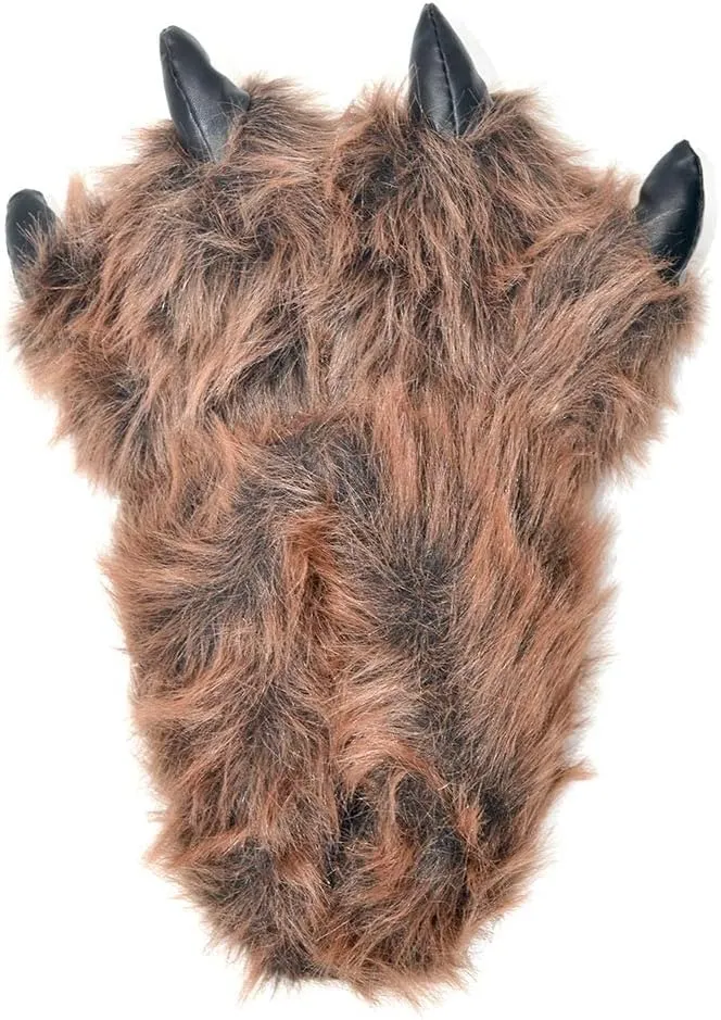 Bear House Slippers - Adult Monster Couple Paw Slippers