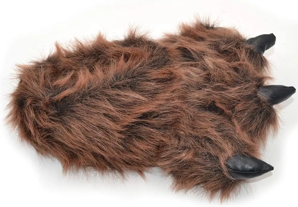 Bear House Slippers - Adult Monster Couple Paw Slippers