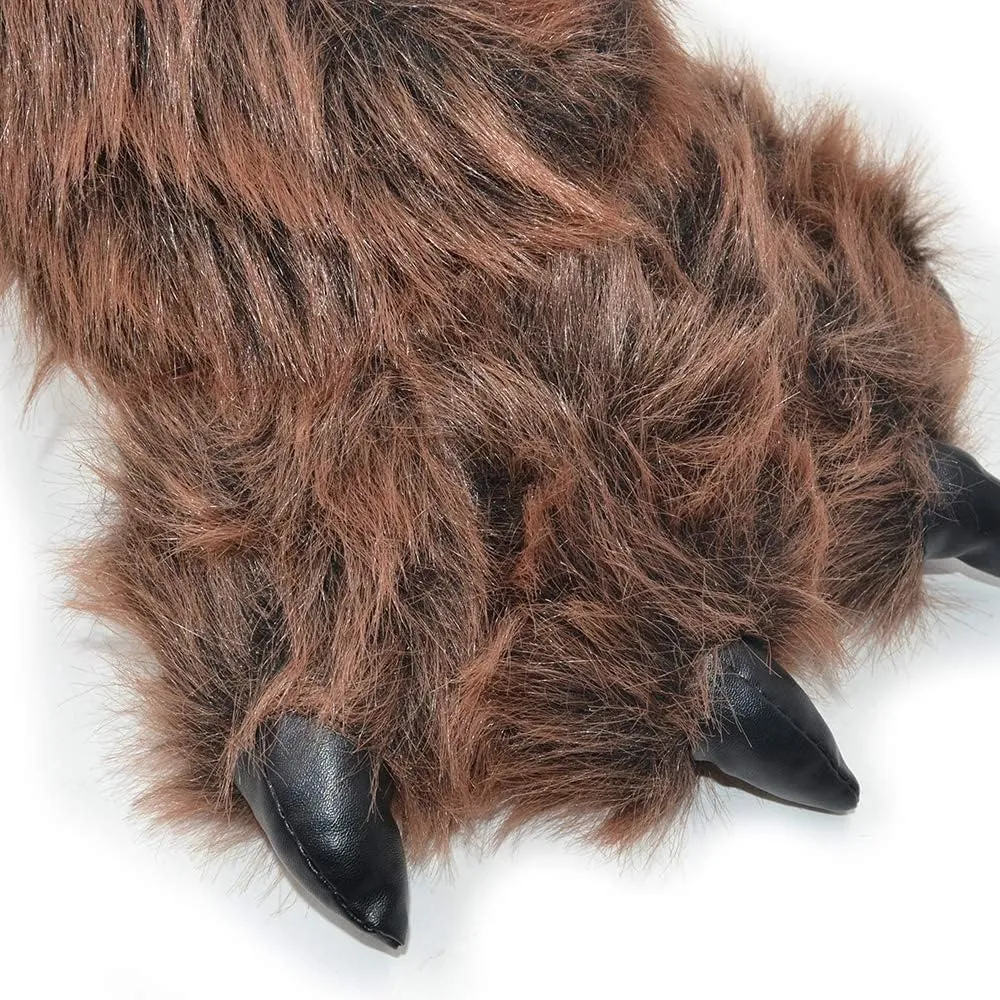 Bear House Slippers - Adult Monster Couple Paw Slippers