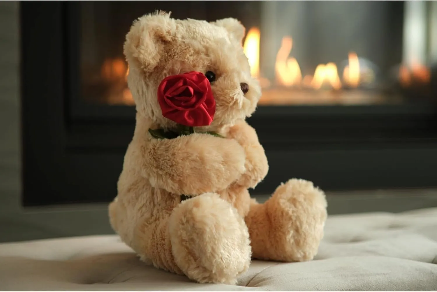 Bearington Remington The Teddy Bear, 9.5 Inch Valentine's Day Stuffed Animal, Ideal for Valentine's Gift for Kids & Girlfriends