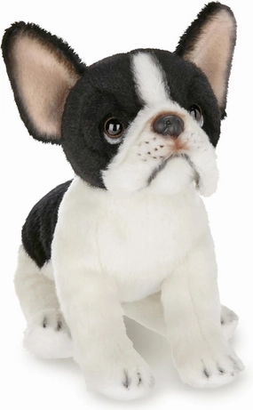 Bearington Collection Lil' Oliver The French Bulldog Stuffed Animal, 6 Inch Boston Terrier Dog Stuffed Animal