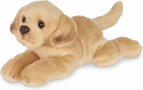 Bearington Collection Lil' Tanner The Labrador Stuffed Puppy, 8 Inch Yellow Lab Stuffed Animal