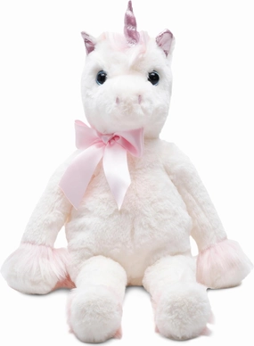 Bearington Fantasy The White & Pink Plush Unicorn - 16 Inch Unicorn Stuffed Animal - Dance Recital Stuffed Animals for Girls