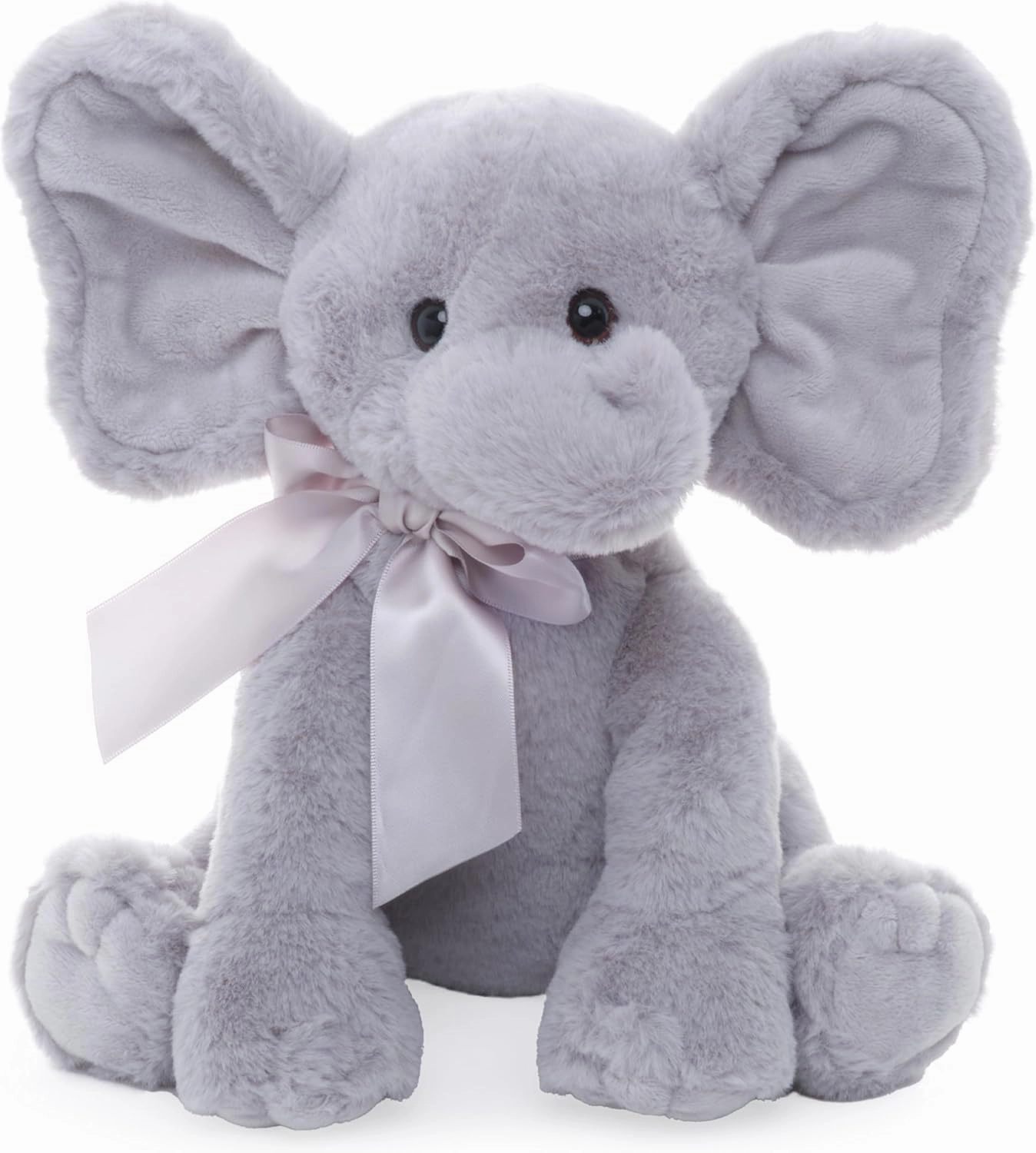 Bearington Spouts The Elephant Plush, 12 Inch Elephant Stuffed Animal