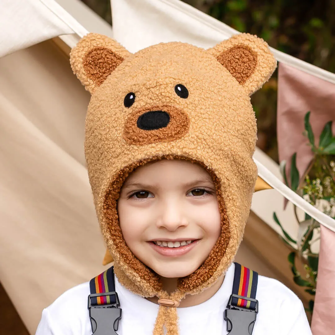 Bedhead Cute Teddy Snuggle Winter Beanie - Brown