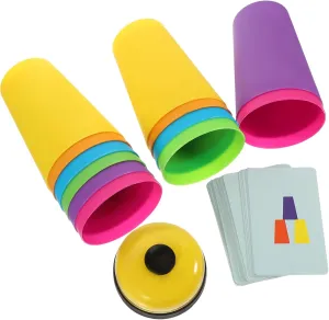 BESPORTBLE 1Set Colorful Stacking Cups for Educational for Parent Interaction Reaction Training Plaything Coordination and Imaginative Skills