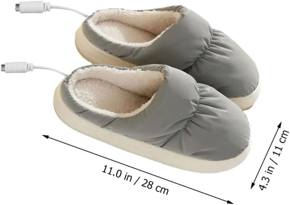BESPORTBLE Foot Warming Shoes Cold Weather Warm Slippers Electric House Heated Slippers Desk Foot Warmer Heating