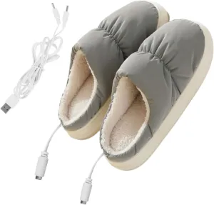 BESPORTBLE Foot Warming Shoes Cold Weather Warm Slippers Electric House Heated Slippers Desk Foot Warmer Heating