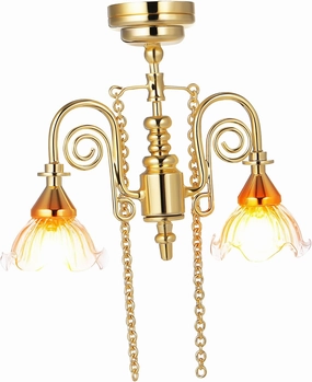 BESTonZON Miniature Dollhouse Lamp Vintage Style Light Magnetic Base for Easy Installation Realistic Accessory for Simulation Furniture for Living Room and Bedroom Decor