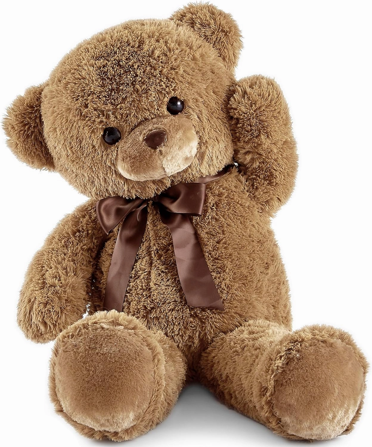 Big Teddy Bear Stuffed Animal 35 inches Giant Stuffed Bear Gift for Girlfriend Children on Birthday, Brown
