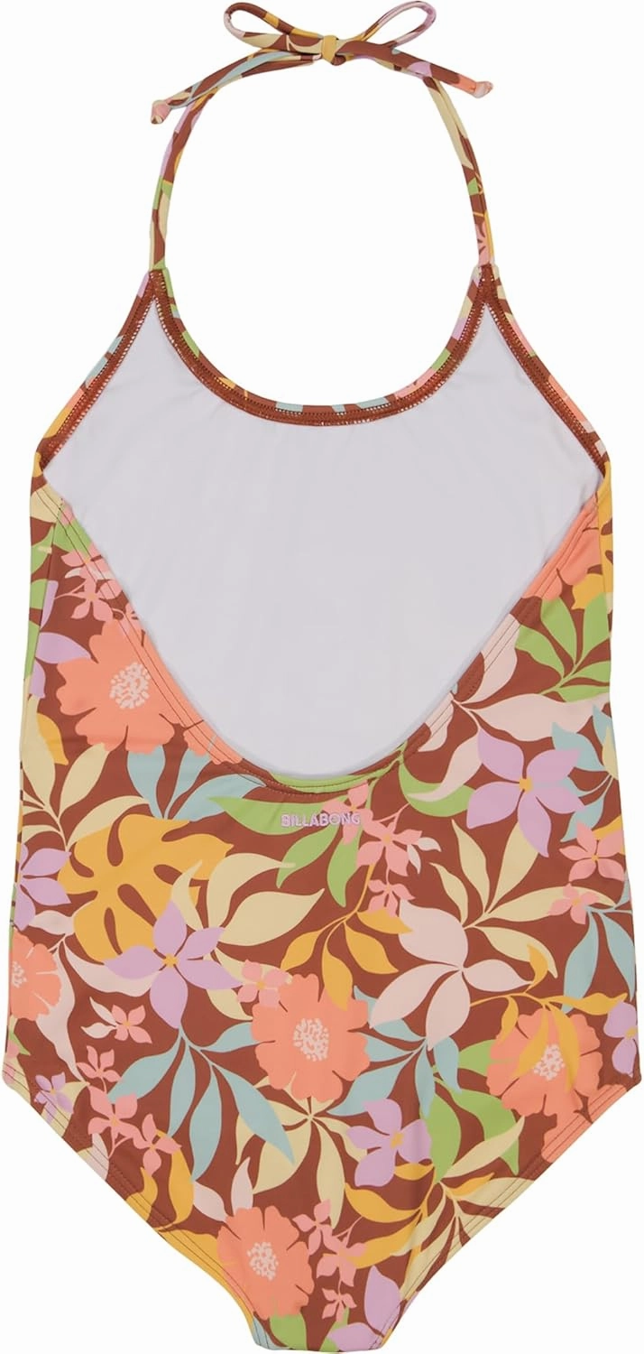 Billabong Girls' One-Piece Swimsuit with UPF 50  Sun Protection, Quick Drying Bathing Suit