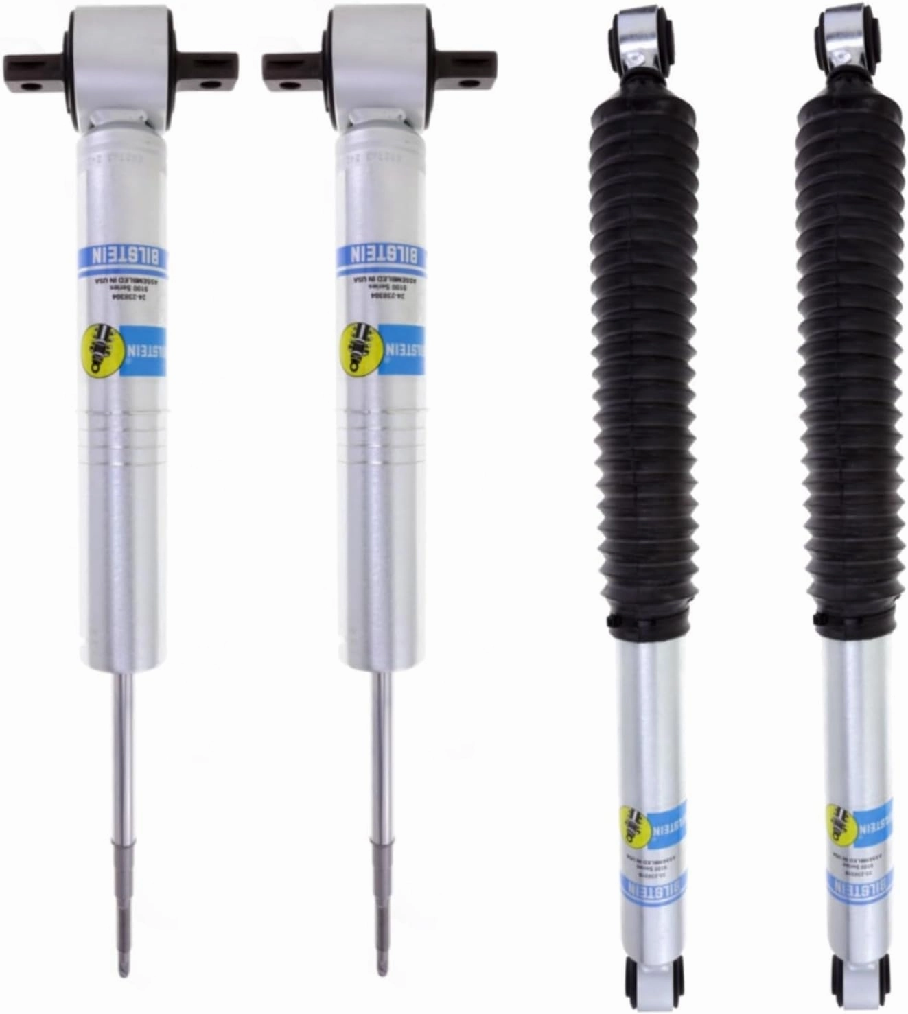 Bilstein 5100 Series Set of Front Ride Height Adjustable Shocks & Rear Shocks fits 2014 2018 Silverado Sierra 1500 w/ 0-1" Rear Lift | Provides 0-1" Front Lift | TrendsAuto Decal | 24-336895 33-238319