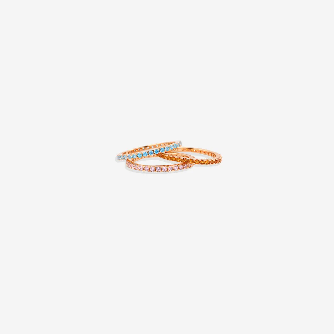Birthstone Eternity Stacking Ring