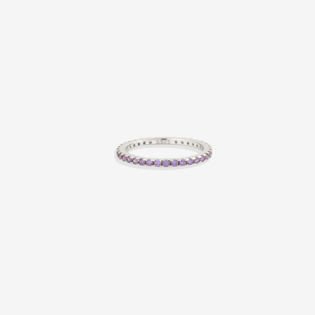 Birthstone Eternity Stacking Ring