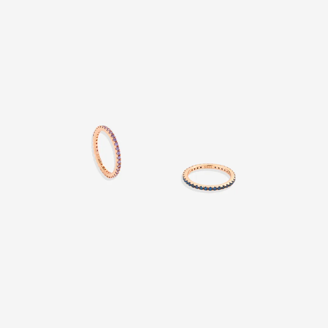 Birthstone Eternity Stacking Ring