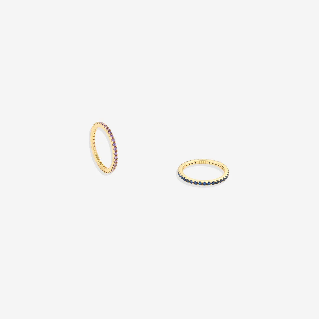 Birthstone Eternity Stacking Ring