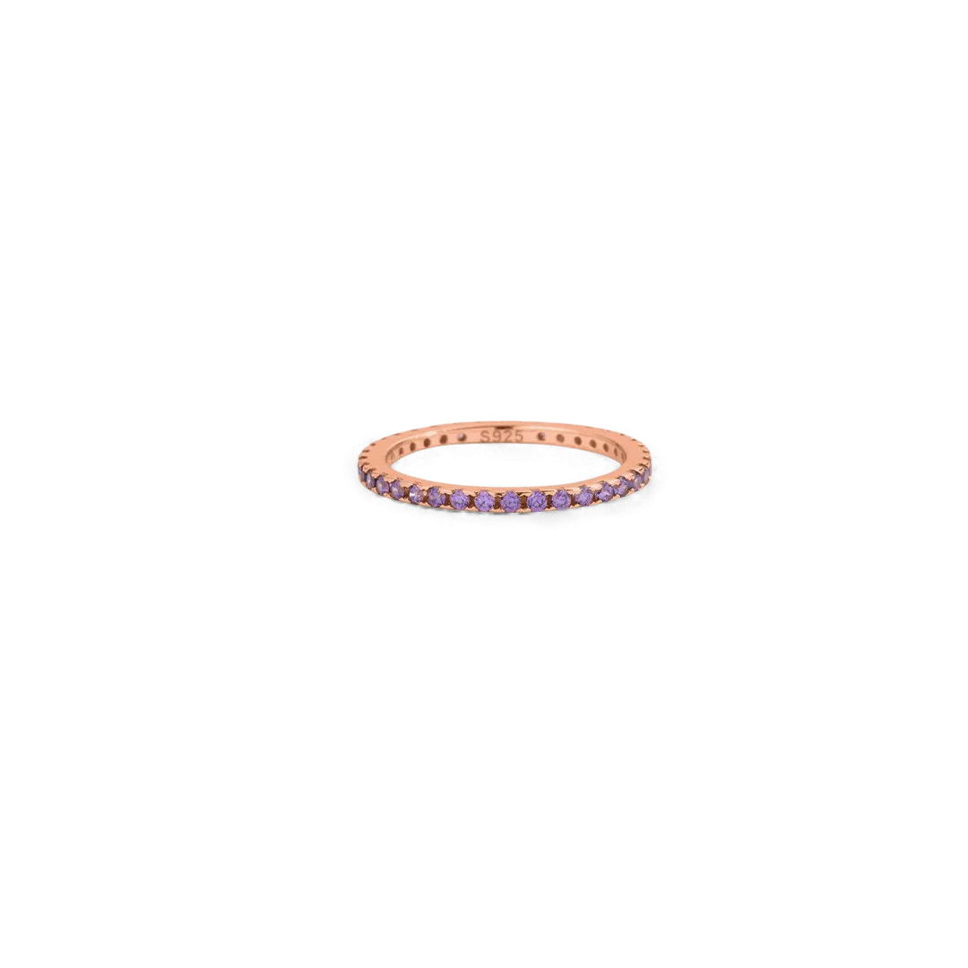 Birthstone Eternity Stacking Ring