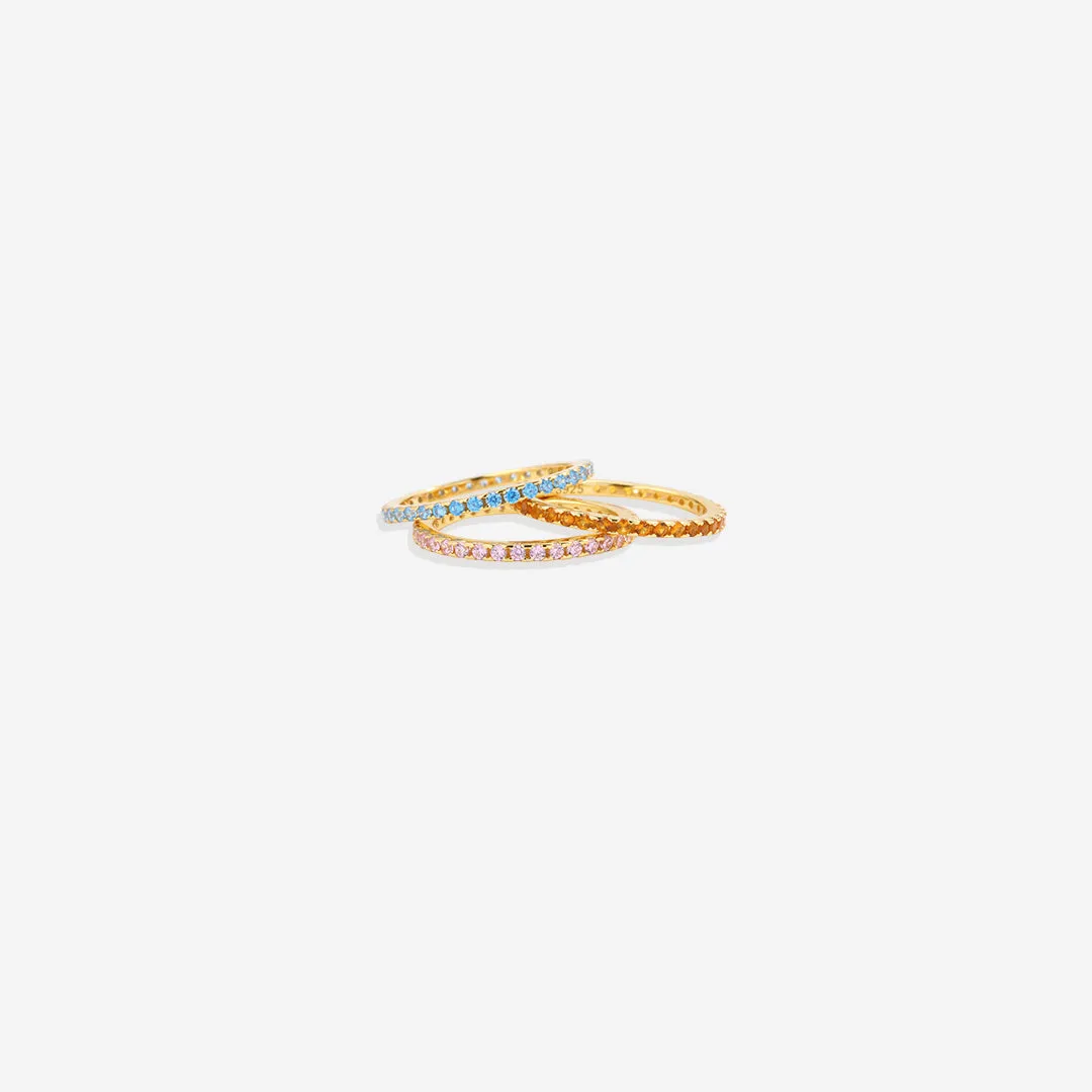 Birthstone Eternity Stacking Ring