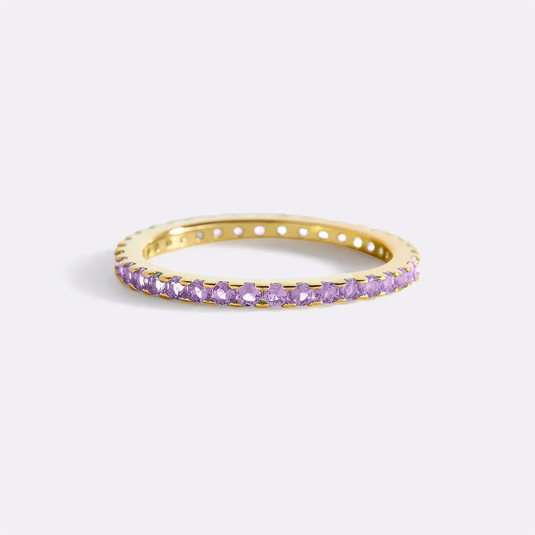 Birthstone Eternity Stacking Ring