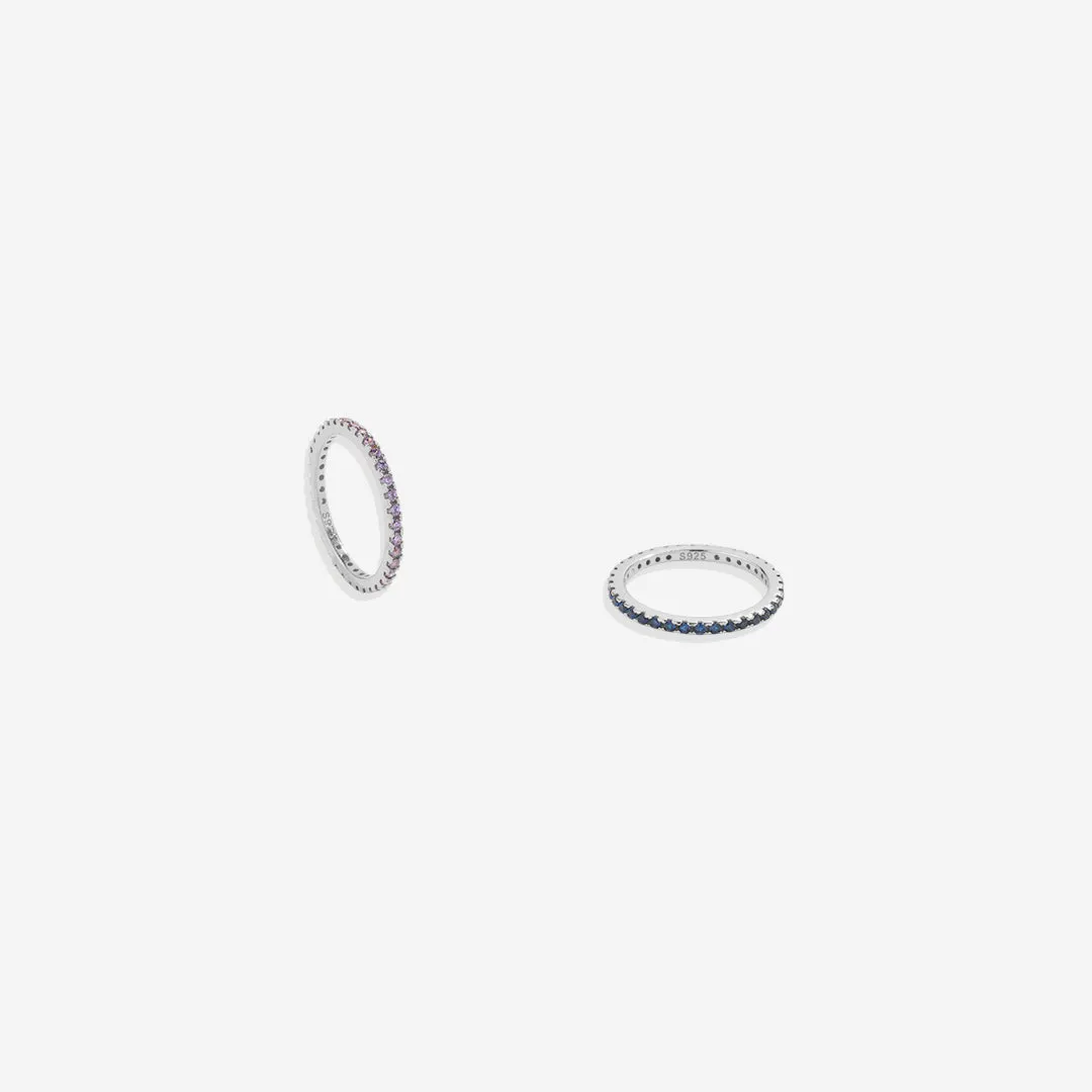 Birthstone Eternity Stacking Ring