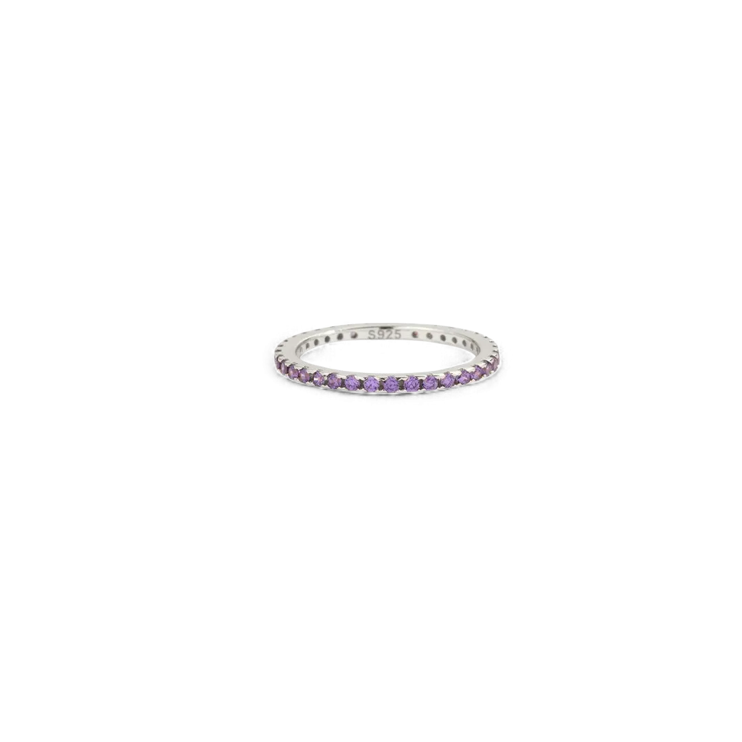 Birthstone Eternity Stacking Ring