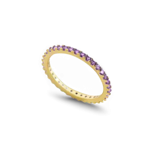 Birthstone Eternity Stacking Ring