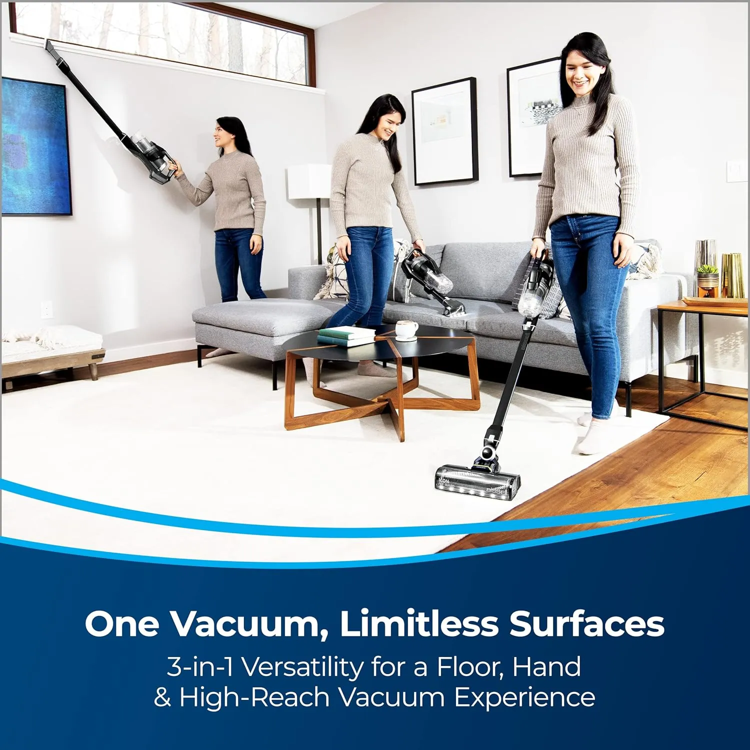 Bissell ICONPet Turbo Vacuum with Powerful Turbo Boost Suction, Tangle Free Brush Roll, & Parking Break, LED Crevice   Dusting Brush Tool, LED Motorized TurboBrush Tool, & Wall Mount. Color May Vary