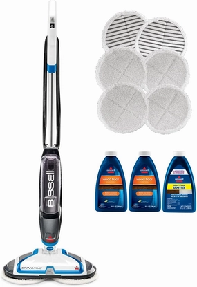 BISSELL® SpinWave Hard Floor Expert Corded Spin Mop Cleaner with Washable mop Pads for Sealed Hard Floors, 20393