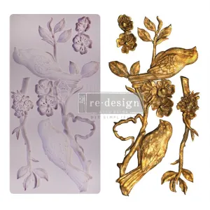 BLOSSOMING SPRING Decor Mould Re-Design with Prima 5" x 10"