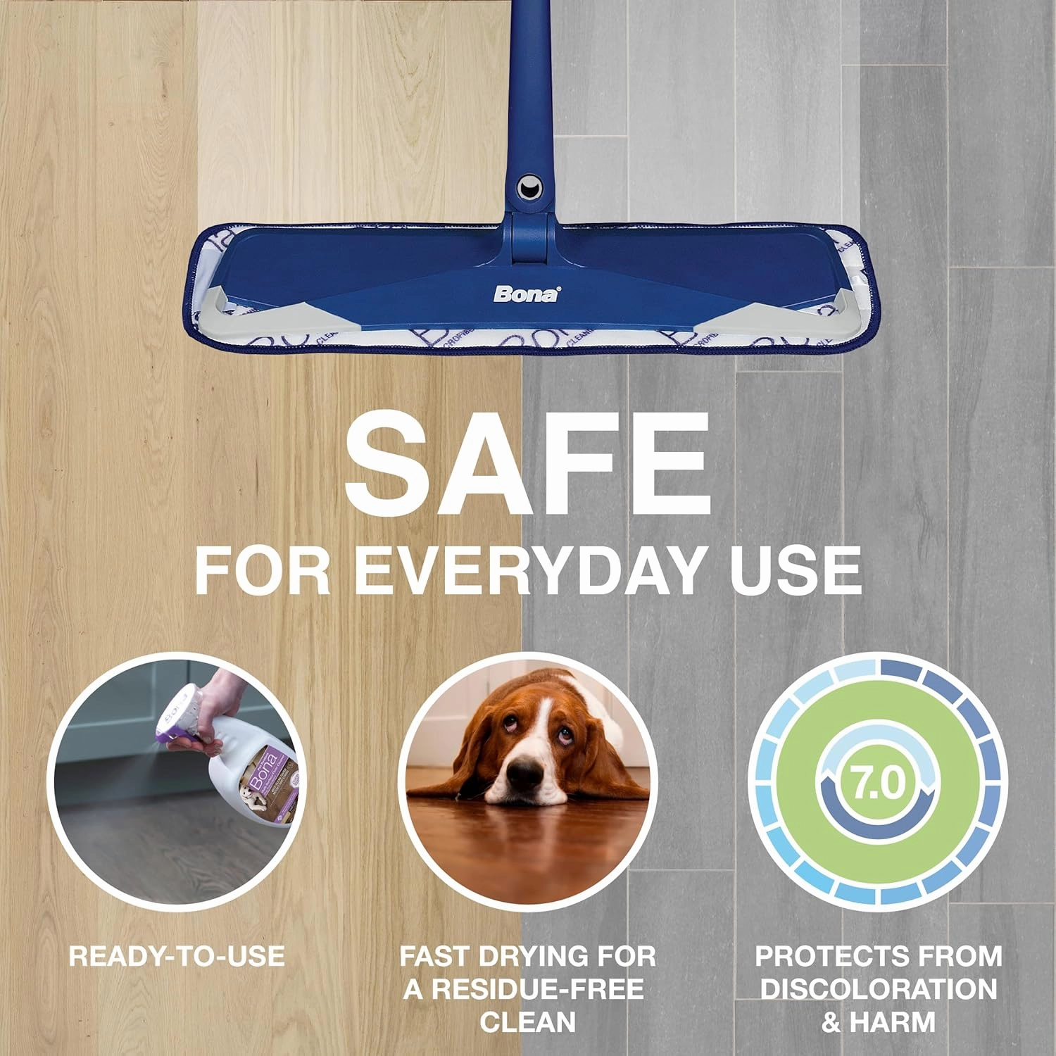 Bona Pet System Multi-Surface Floor Cleaner, Dog Formulation 32 fl oz (Pack of 2)