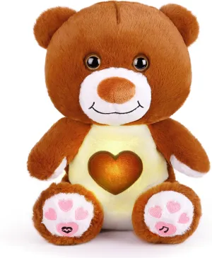 Breathing Stuffed Animal for Anxiety and Sleep, Adult Anxiety Relief Stuffed Animals, Breathing Bear Plushies with Music Lights & Breathing Motion