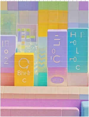 Bright Pastel Colors Building Block Puzzle Personalized Building Bricks for Adults Square Shaped Block Puzzle Building Valentine's Day Gifts for Home Decor Brick Puzzle