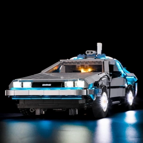 BRIKSMAX Light for Back-to-The-Future-Time-Machine 10300 - LED Lighting Kit Compatible With Lego Creator Expert - Not Include the Lego Set