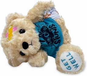 Broken Leg Gifts for Kids - Get Well Soon Bear Broken Leg Plush Stuffed Animal Toy Playful Get Well Soon Recovery Gifts, After Surgery Gift for Children Bandage Bear (I DO My OWN Stunts)
