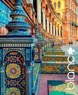 Buffalo Games - blanc - Spanish Tiles - 500 Piece Jigsaw Puzzle , White