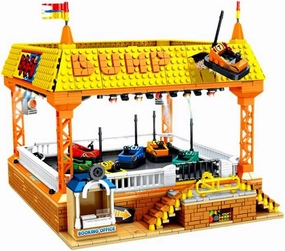 Bumper Cars Building Set,Amusement Park Creative Electric Funfair Playset with Motor Bumper Friends Cars,Great Present Idea Display in Home and Offices(1099 Pcs)
