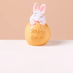 Bunny in Orange Easter Egg Squeeze Toys