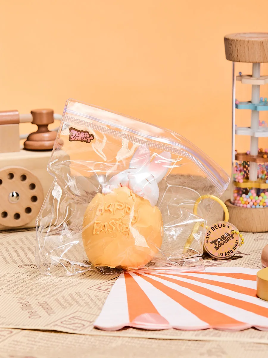 Bunny in Orange Easter Egg Squeeze Toys