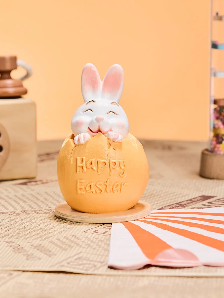 Bunny in Orange Easter Egg Squeeze Toys