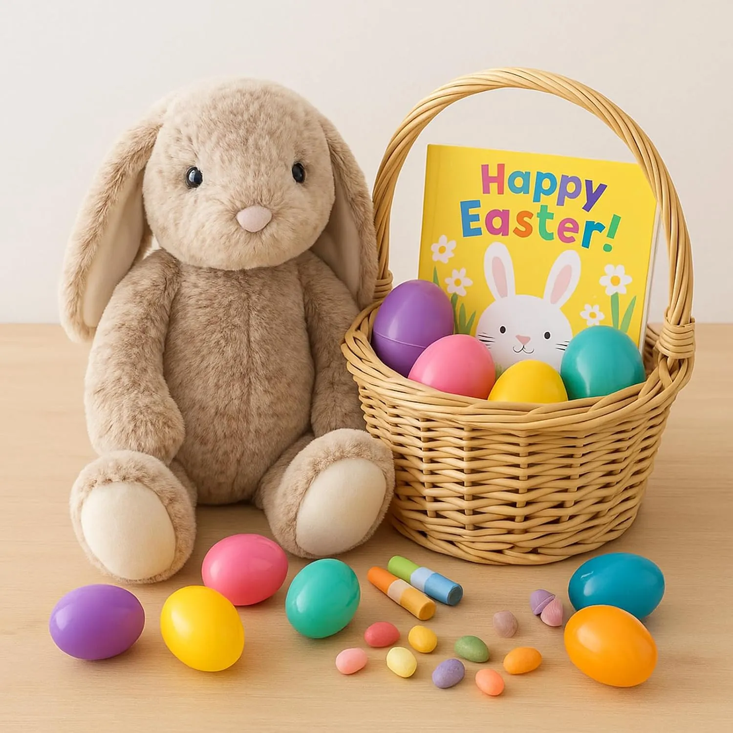 Bunny Rabbit Stuffed Animals Plush Toys for Kids Girls Boys Baby Birthday Bedtime Gift, 17.7 inches
