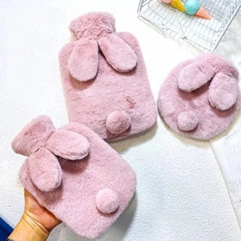 Bunny Tail Plush Hot Water Bag