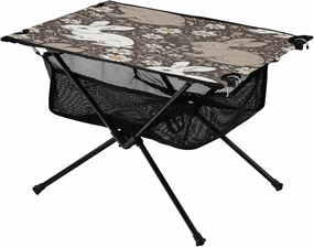 Bunny Rabbits Brown Portable Folding Camping Table, Compact Lightweight Beach Table with Carrying Bag for Outdoor Picnics, BBQs, Camp