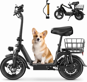 C14 Electric Scooter for Adults with Seat – High-Performance, Foldable E-Scooter with 750W Motor, 20MPH, 28-Mile Range, and Dual Disc Brakes,High Strength Frame,330lbs Max Load, UL2272
