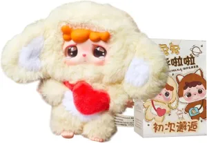 CALEMBOU Plush Blind Box, Kawaii Mitutu & Hulala Series Stuffed Blind Box Doll, Kawaii Mystery Plush Toys Collectible for Birthday Gift