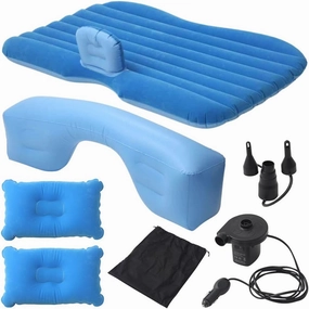 Car Air Mattress for Back Seat, Inflatable Thickend Camping Bed with Pump, 2 Pillows, Cushions, Carrying Bag, Sleeping Bed for Universal SUV