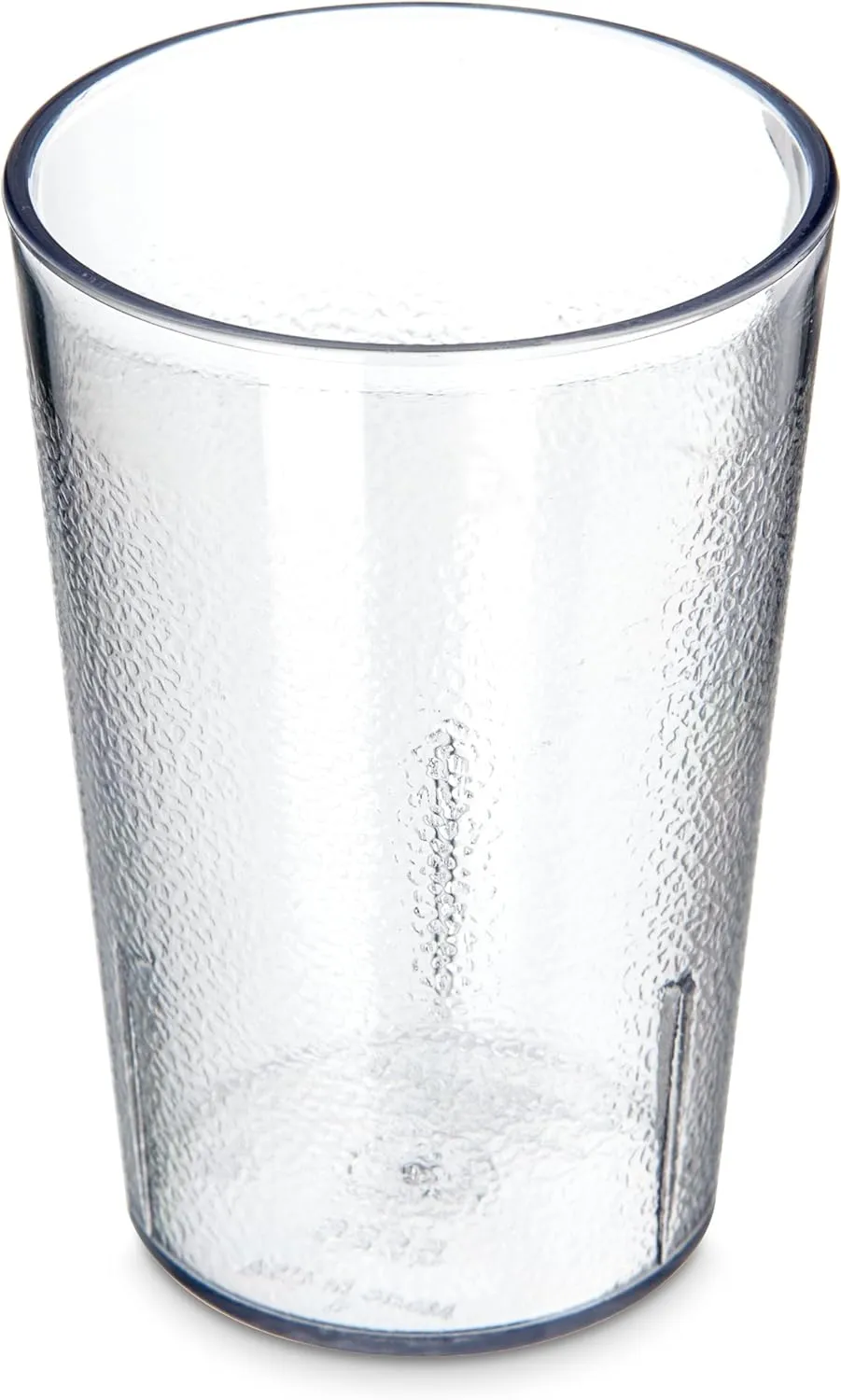 Carlisle FoodService Products Stackable Tumbler with Pebbled Exterior for Kitchen, Restaurants, And Fast Food, Plastic, 8 Ounces, Clear, (Pack of 24)